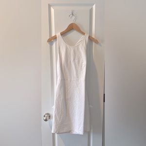 Zara form fitting white dress. Size Large.
